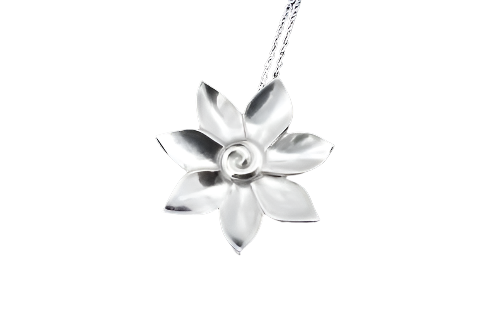 Starflower Statement Pendant | Nordic Botanical Jewelry | Susan Ohrn