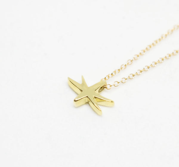18K Gold pendant, Gifts for Her, Special Gift, Astrid Star Pendant