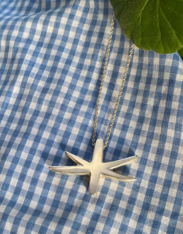 Astrid star pendant in silver by Susan Ohrn Jewelry