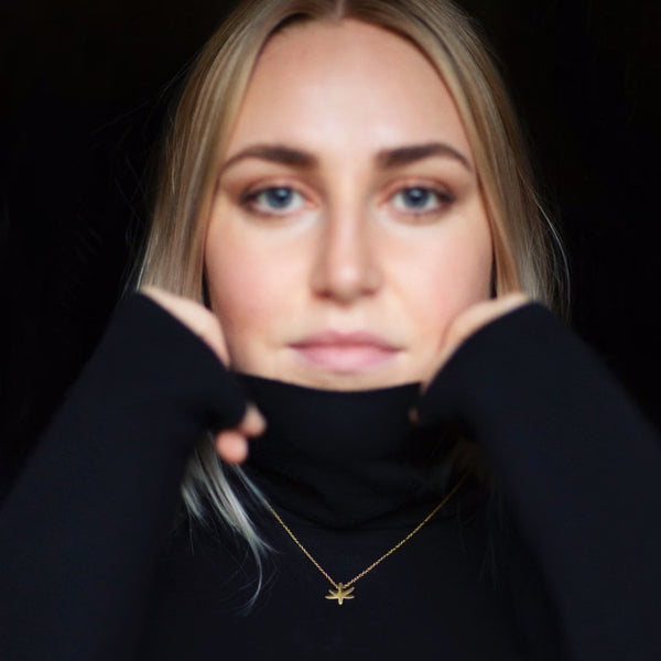 18K Gold pendant, Gifts for Her, Special Gift, Astrid Star Pendant
