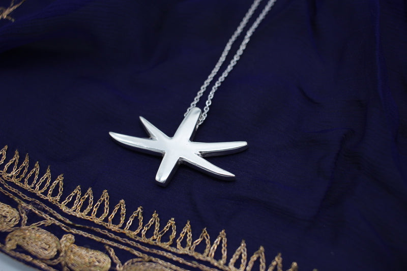 astrid star pendant in sterling silver by Susan Ohrn Jewelry