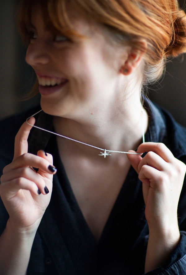 Sterling Silver pendant, Gifts for Her, Special Gift, Astrid Star Pendant