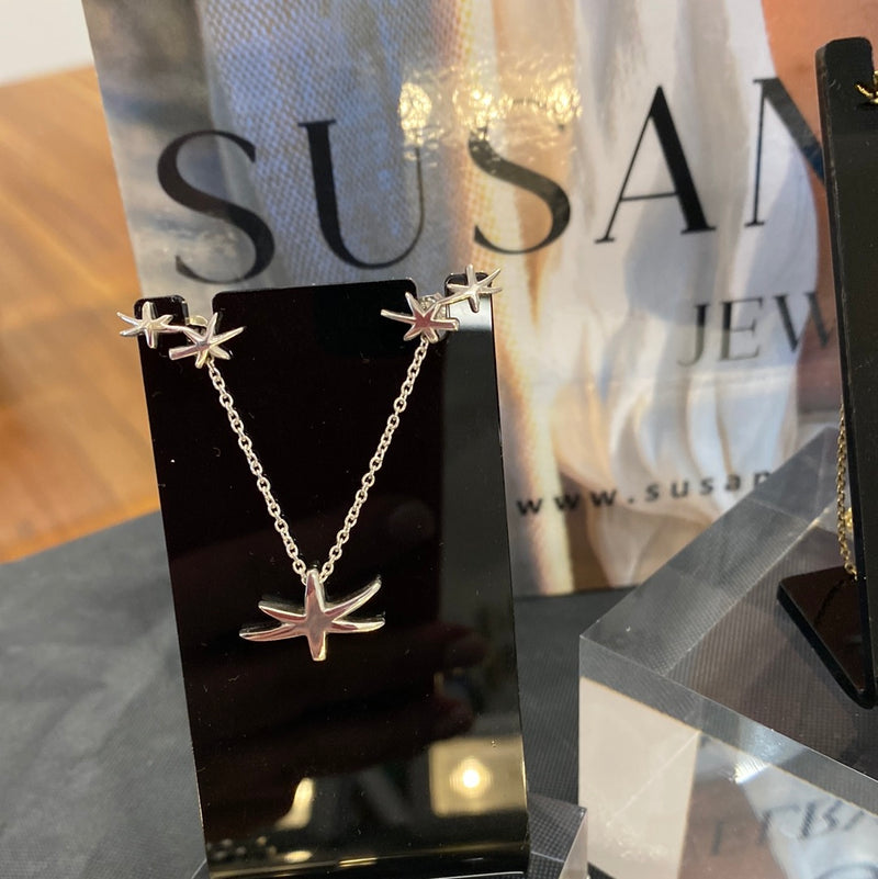 astrid pendant and earrings in sterling silver by Susan Ohrn Jewelry