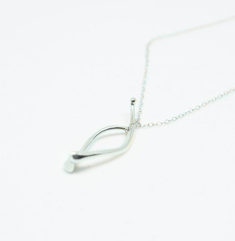 Lucia Necklace, Sterling Silver, 32mm
