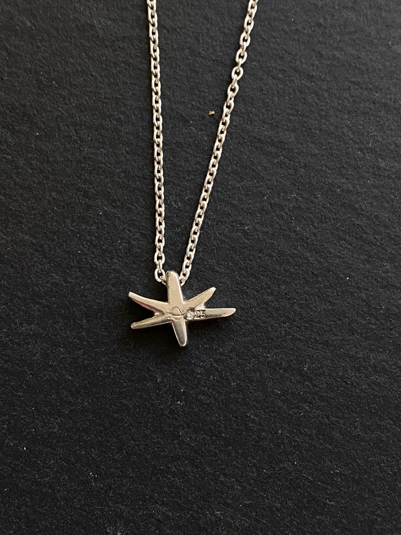 Astrid Star Necklace, Sterling Silver, 12mm