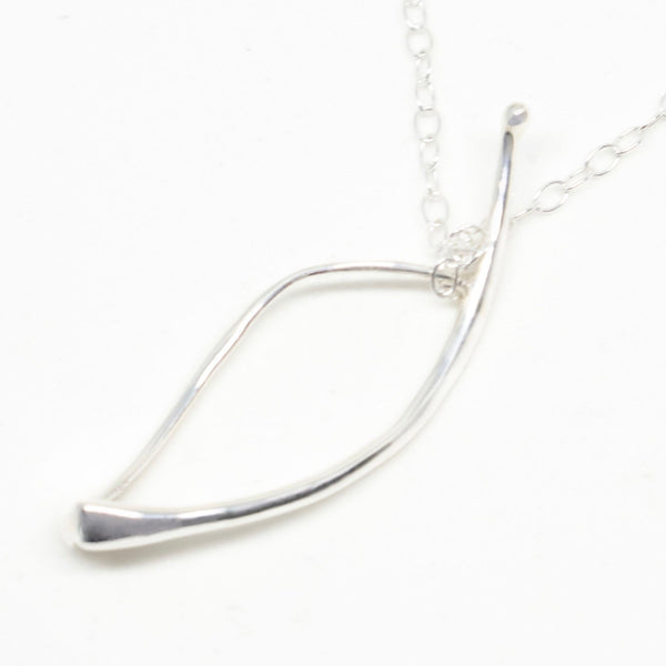 Lucia Necklace, Sterling Silver, 55mm